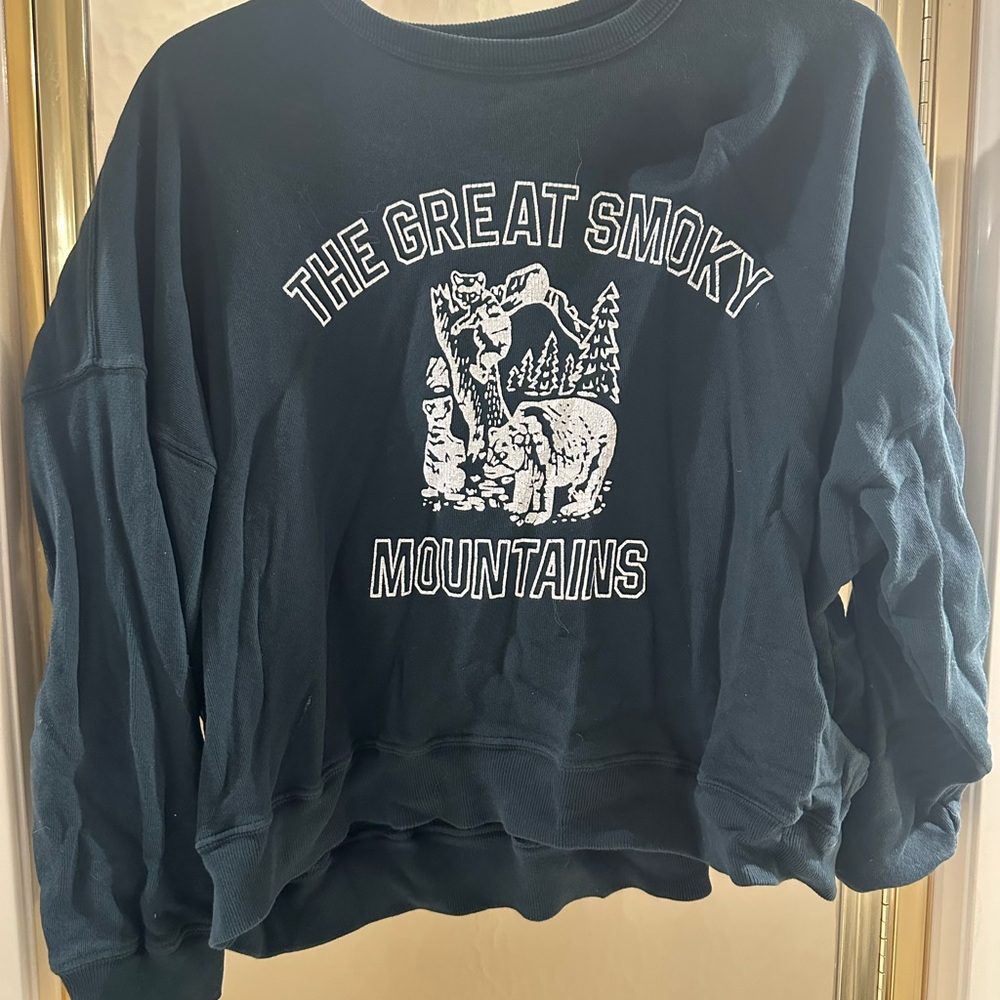 THE GREAT. Dark Green Sweatshirt